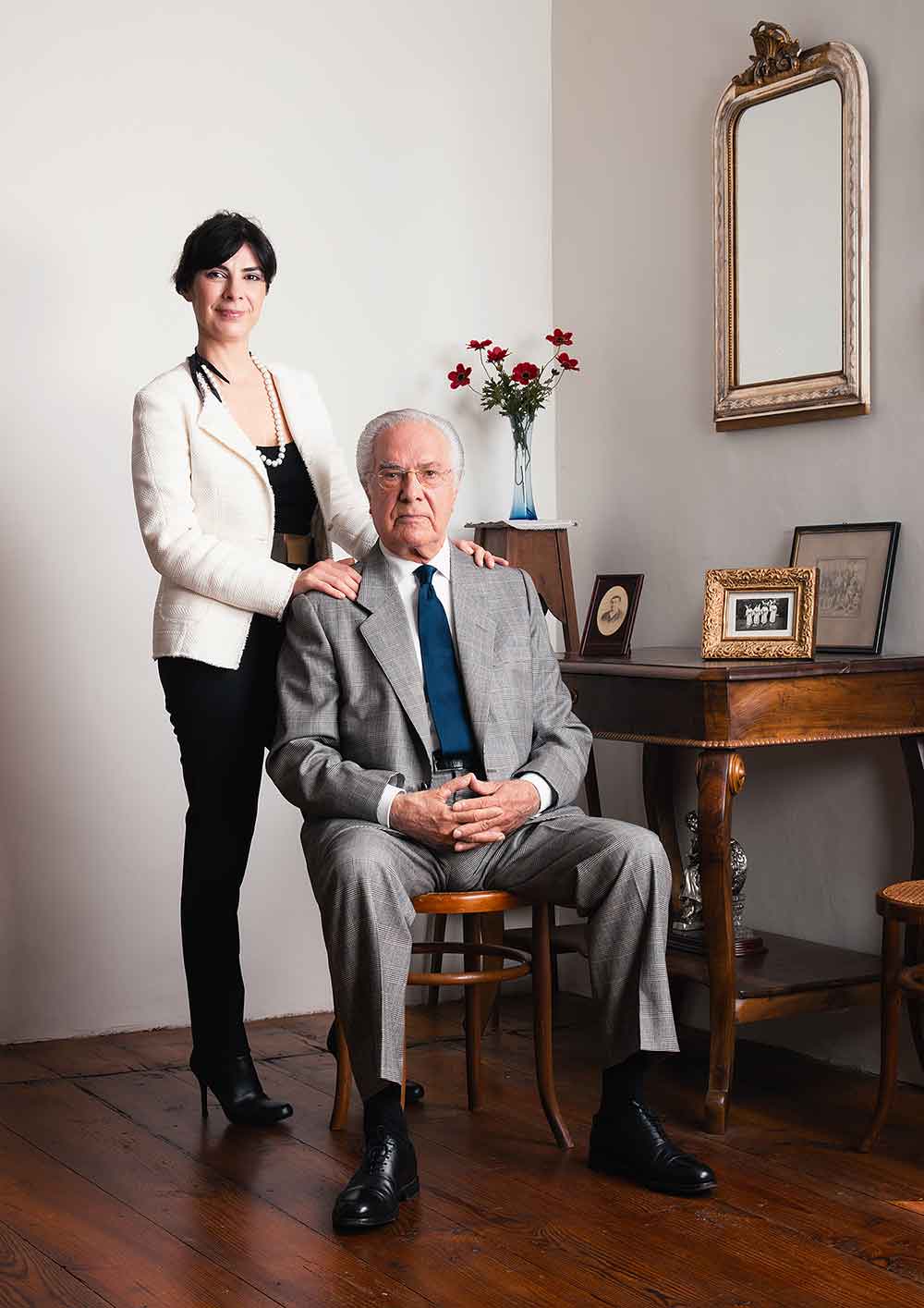 Retrato de Edurne Moreno Tellería y su padre Jaime Moreno